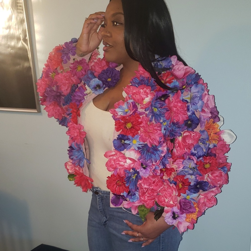 Custom made floral jacket
